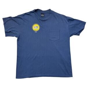 Bricklayers and Allied Craftworkers New York Local 5 Vintage union blue shirt XL